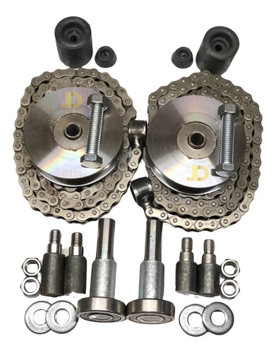 Kit Portão Basculante Corrente 3 Polegadas Aço
