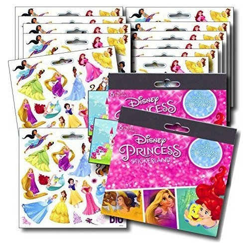 Vinilo Para Botella Disney Princess Stickers Party Favors - 