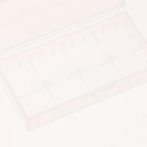 3x Caja De Almacenaje De Batería Plástico Duro Blanco