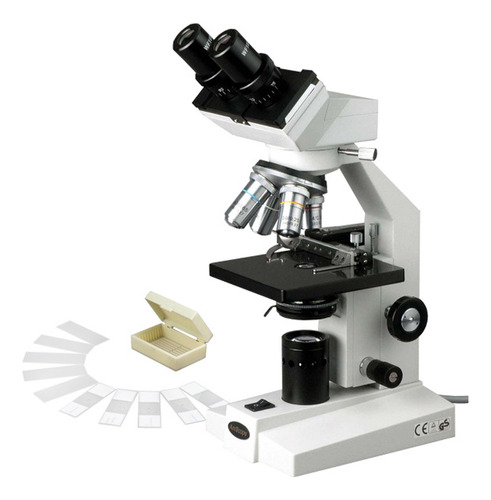 Amscope Microscopio Binocular Compuesto B100-ms-pb10, Aumen.