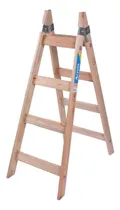 Comprar Escalera Pintor De Madera Reforzada 4 Escalones Alpina Color Marrón claro