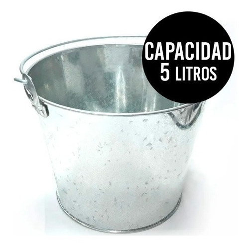 Imagen 3 de 7 de Frapera Hielera Balde Champagne Zinc Con Destapador Doble Hb