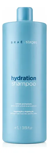 Braé Stages Hydration Shampoo 1l Hidratação Brilho Intenso - R$ 94