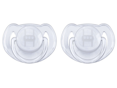 Chupetes Philips Avent 6-18m Scf170/22 Mixto Transparente X2