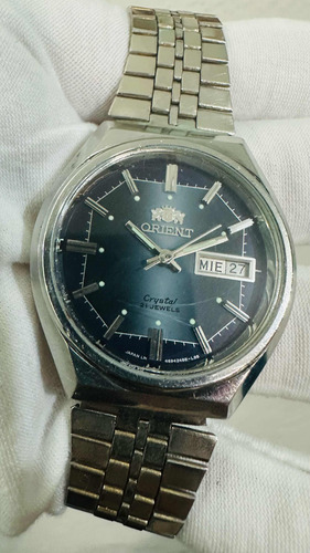 Reloj Orient 3 Stars Automático Dial Azul Oscuro 21 Jewels (Usado)