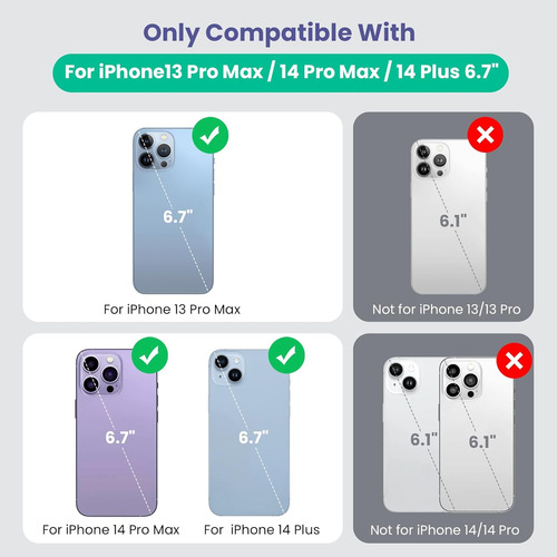 Funda Con Batería Para iPhone 14 Pro Max/14 Plus/13 Pro M...