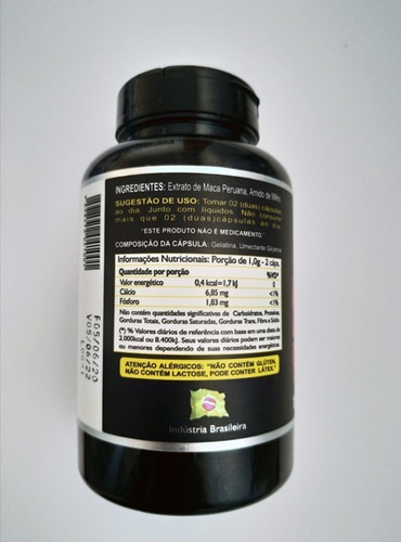 Maca Peruana Fortalece O Sistema Imunológico 360 Caps 500mg