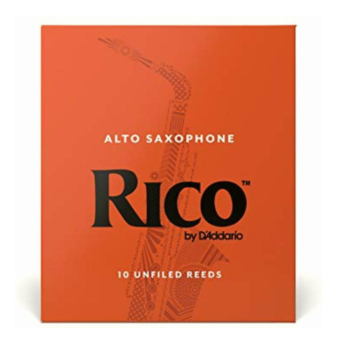 D'addario Rico Alto Cañas De Saxo, Fuerza 2,5, Paquete De