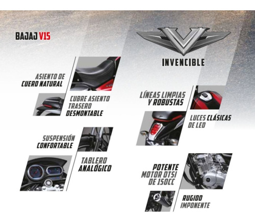 Imagen 5 de 20 de Bajaj V15 ¡oferta Online! | Mall Don Bosco Motors