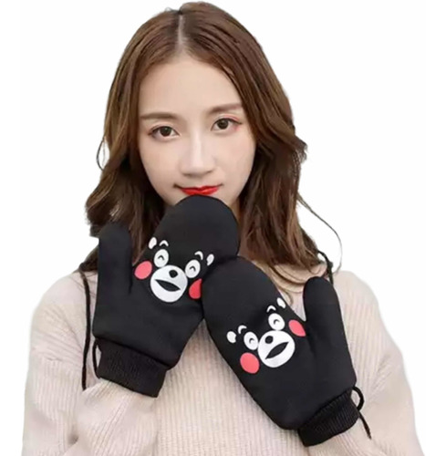 En Stock Abfa Shop Guantes Kawaii Kumamon Negro