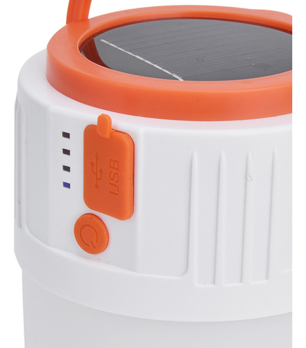 Linterna De Camping Llevó La Luz Solar Recargable Por Usb