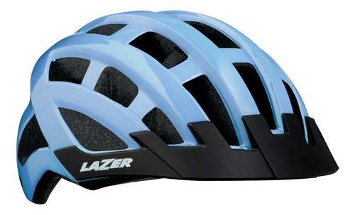 Capacete Bike Lazer Compact Azul Claro Mtb Ciclismo