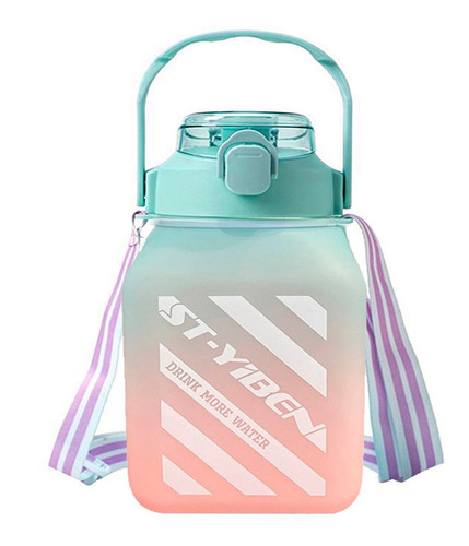 Botella Deportiva Galon Agua Garrafa Kawaii Cantimplora 