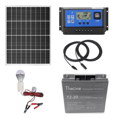 Kit Solar Fotovoltaico Camping 240w/d Luces  Abi Tecnología