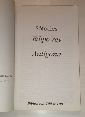 Edipo Rey/don Segundo Sombra/candor Del Padre Brown/ Quevedo (Usado)