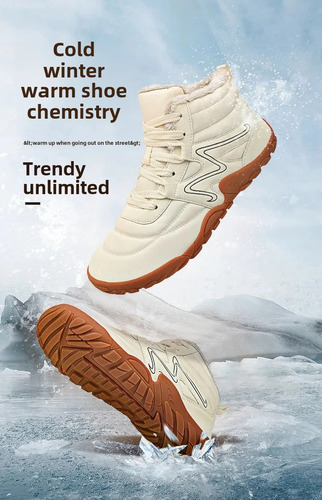 New. Botas De Neve Masculinas De Lã Quente De Inverno,