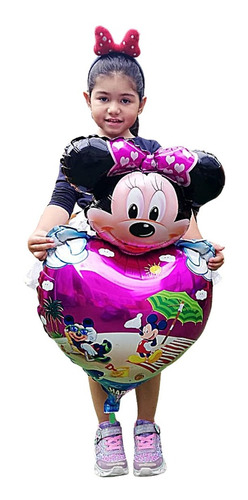 Pack 12 Globos Disney Minnie Mickey Dia Del Niño Cumpleaños