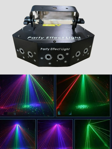 Laser Party Light 6 Ojos Led Iluminación De La Etapa Led
