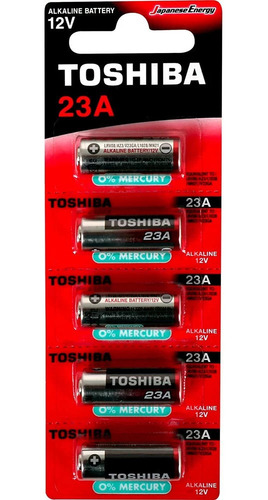 Pilha Alcalina A23 12v, Toshiba Kit Com 5 Unidades