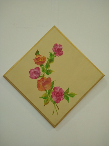 Cuadro Pintado A Mano Al Óleo 20x20 Temática: Flores