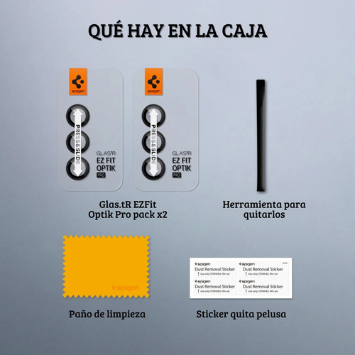 Templado Cámara Para Samsung Z Fold 5 Spigen Optik Pro