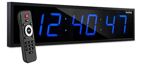 Ivation - Reloj Led Digital Grande De Gran Tamaño De 24 PuLG