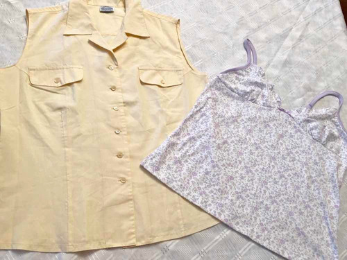 Lote Mujer Camisa S/mangas Ted Bodin Y Musculosa ALG Large