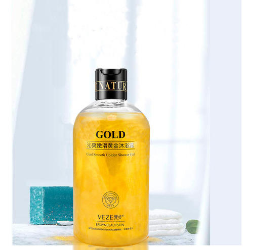 Gel De Ducha Corporal Dorado Veze Hidrata Y Suaviza 550ml