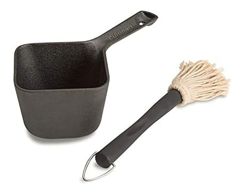 Cuisinart Cbp-300 - Olla De Hierro Fundido Y Cepillo Para As