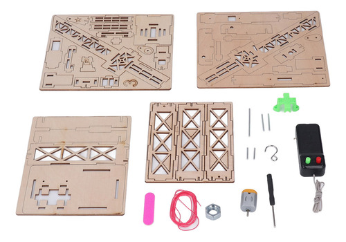 3d Rompecabezas De Madera Modelo Grúa Control Remoto De Made