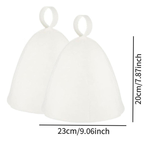 2 Gorros De Sauna, Gorros De , Gorros De 2 Piezas Blancas