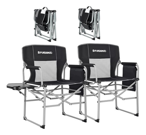Fundango Directores De Camping Silla Con Mesa Auxiliar Para