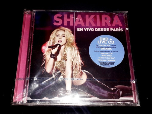 Shakira En Vivo Desde Paris Deluxe Cd+dvd Original Colombia
