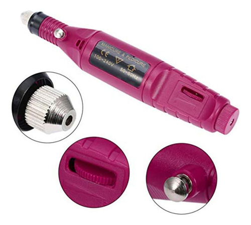 Mini Lixadeira De Unha Elétrica Com Motor