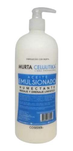 Aceite Emulsionado Drenaje Linfático Reductor 1litro Cosedeb