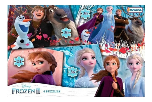 Puzzle Rompecabeza Frozen 2 X 4 Tapimovil Dfz07922
