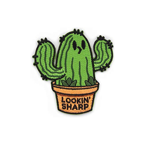 Parche Bordado De Cactus  Lookin Sharp 