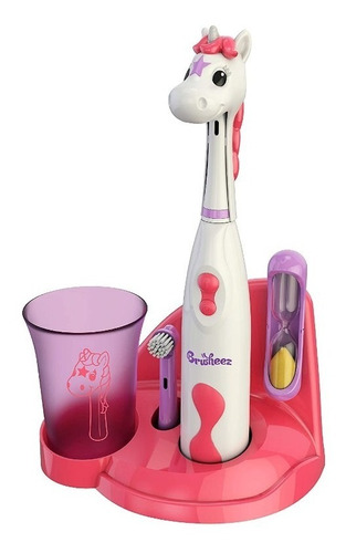 Cepillo De Dientes Electrico Para Niños Con Vaso Y 2cabezale