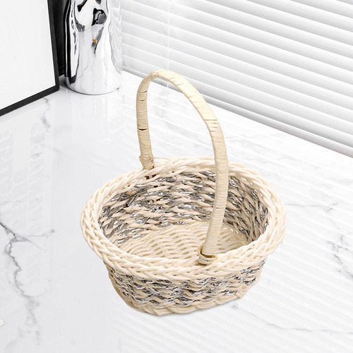 Cesta De Almacenamiento Multiusos, Cesta De Picnic Con Asa,