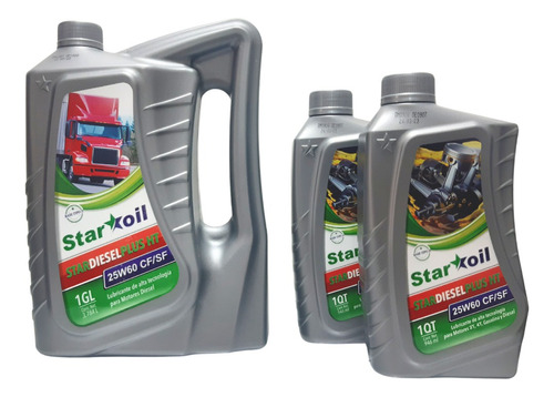Aceite Star Oil 25w60 Galón + 2 Cuartos // Gasolina Y Diesel