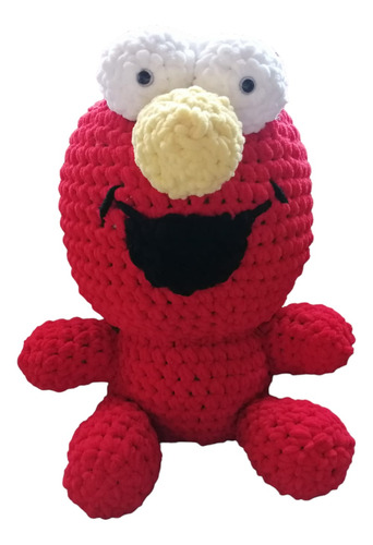Amigurumi Elmo Tejido 100% A Mano En Crochet
