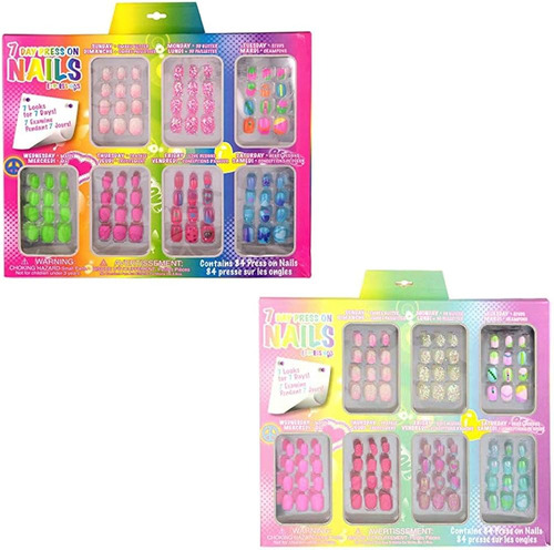 Juego De Uñas Para 7 Dias  Para Niñas  De Expressions