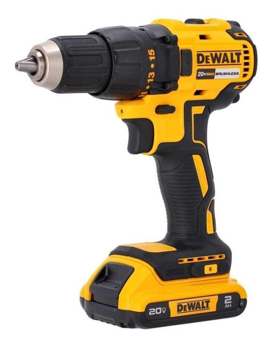 Imagen 2 de 2 de Taladro inalámbrico de 13mm DeWalt DCD7771D2 20V + accesorios con estuche de plástico