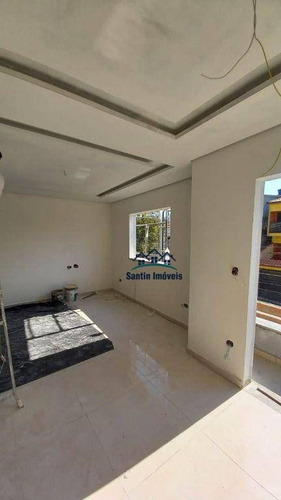 Sobrado + Cobertura Com 03 Quartos(01 Suíte )espaço Gourmet, 04 Vagas À Venda, 150 M² - Vila Alto De Santo André - Santo André/sp - So0414