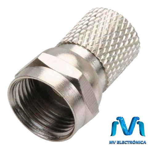 5pzs Conector Macho Tipo F Para Cable Rg6 De Enroscar