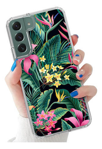 Funda Inalámbrica Cbus Con Flores Tropicales Para Samsung