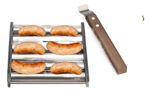 , Rollo De Acero Inoxidable Parrilla Salchichas A La