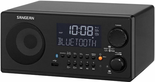 Sangean Wr-22bk Mesa Fm-rds Rbds Am Usb Bluetooth Radio