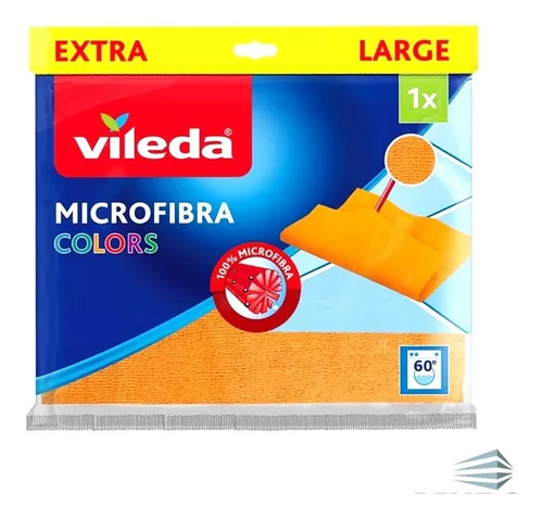 Vileda Easy Wring Mopa Microfibra Balde Centrifugado A Pedal Color Negro Y  Rojo