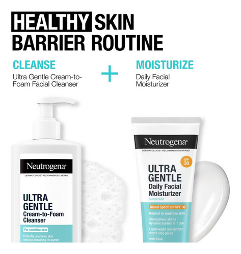 Neutrogena Crema Facial Con Protector Solar 3.4 Fl Oz Normal A Sensible Día/noche